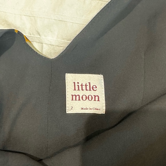 Aritzia/Little Moon mini dress with red and gold graphic. - Picture 2 of 4